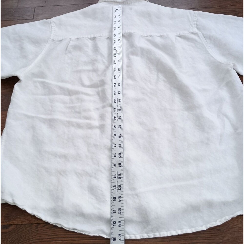 Cubavera Shirt Mens Large White Guayabera Button Down Short Sleeve Outdoor Camp - Picture 7 of 11